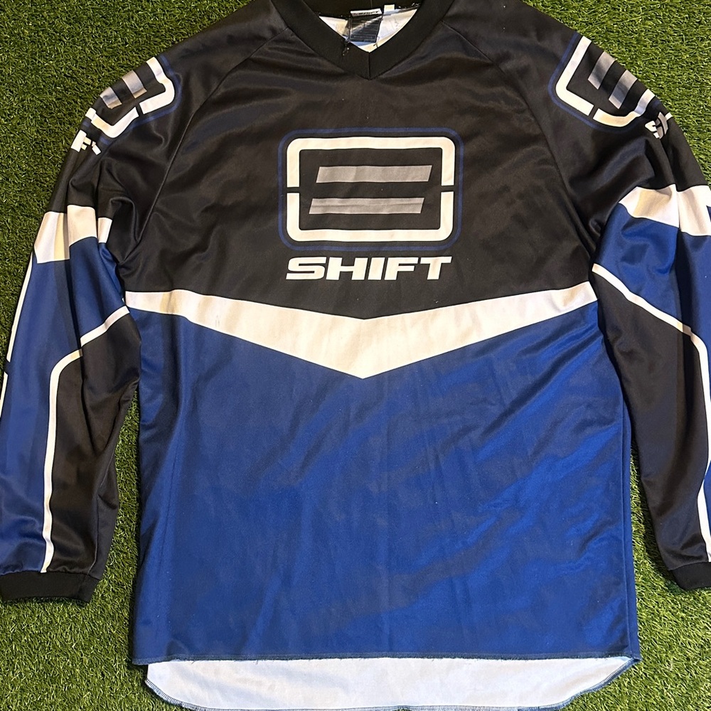 Vintage Y2K Shift Blue Motocross Racing Jersey